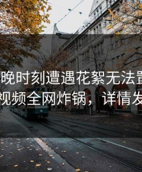 大V在傍晚时刻遭遇花絮无法置信，樱花视频全网炸锅，详情发现